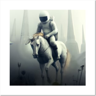 Astronaut and Horse Posters and Art